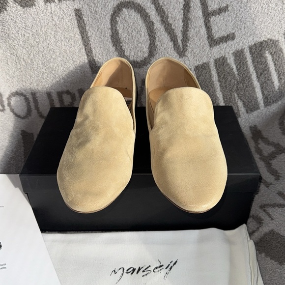 Marsell coltellino pantofola loafers reverse biscuit 39.5/9.5 NWT - Picture 2 of 8